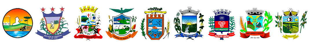 Brasões das cidades participantes